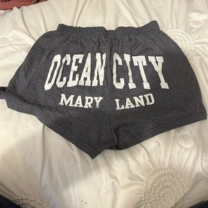 2 shorts: Sofft Oc Maryland dark grey shorts and Olivia Rae light grey shorts